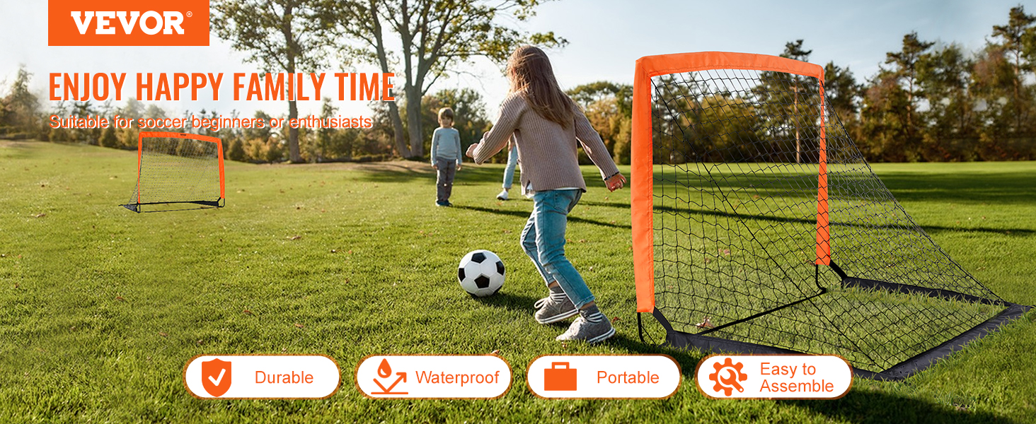 Porterías de fútbol para patio trasero, red para niños de 6 x 4 pies,  configuración rápida de alta resistencia | Regalos de fútbol para niños de  3, 4
