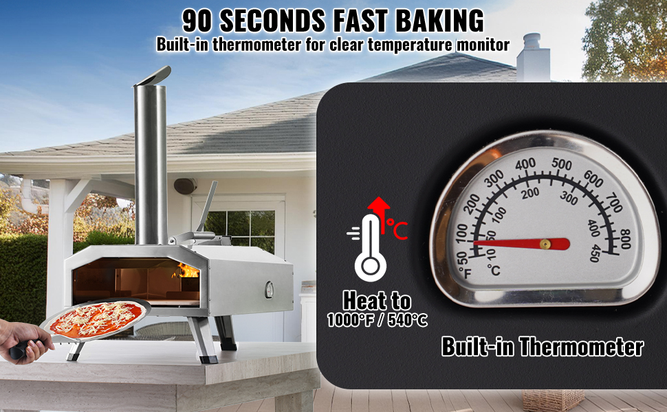 Forno Da Campeggio Con Pentola Fornello A Razzo BBQ Rocket Stove Acciaio Inox | Leroy Merlin - Foto 9