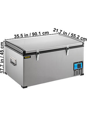 Title 15, VEVOR 45L 60L 85L Mini Car Refrigerator Portabl...