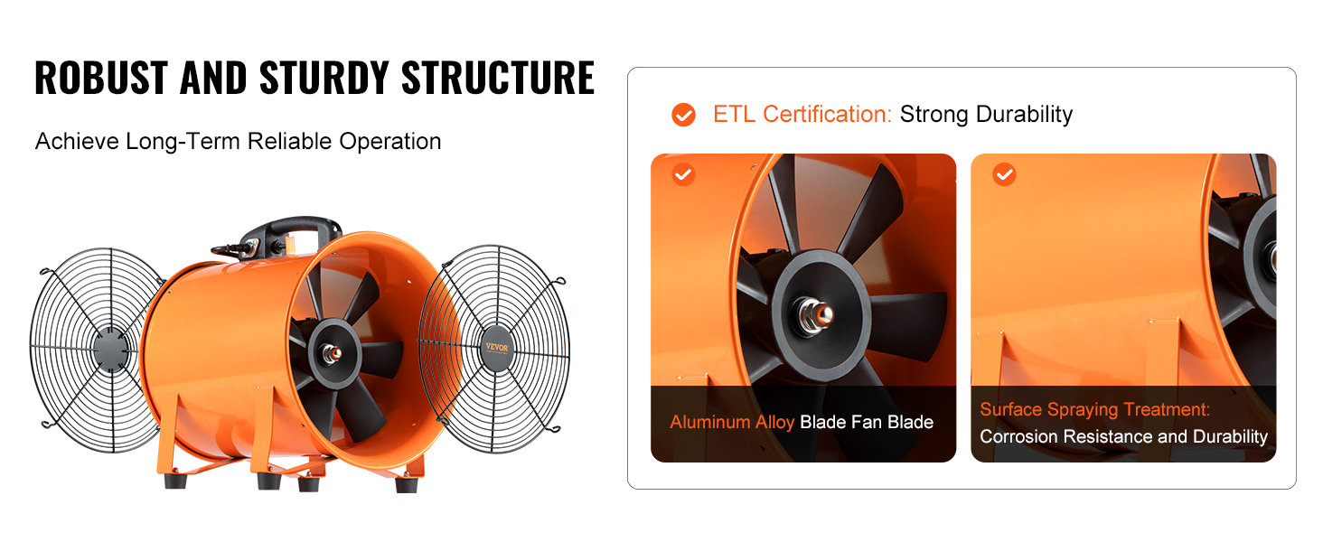 DL 8 Portable Ventilation Axial Fan