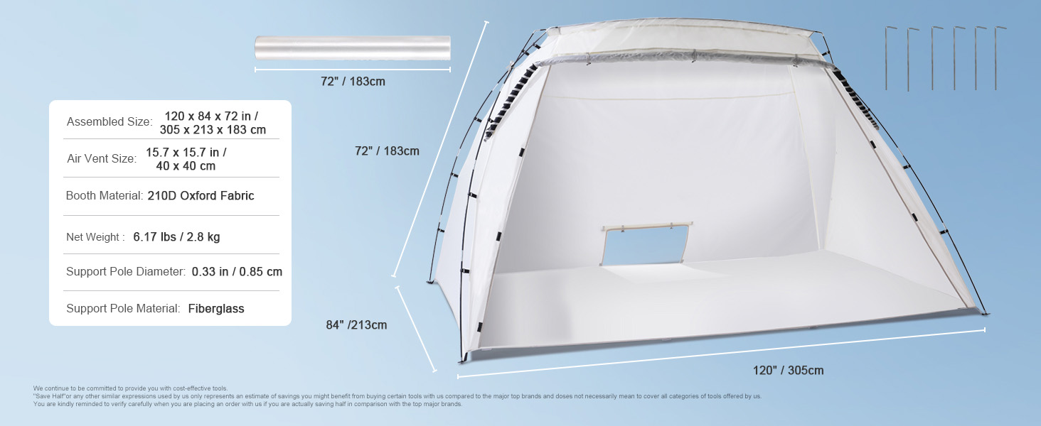 Portable Paint Booth A100 1.11w