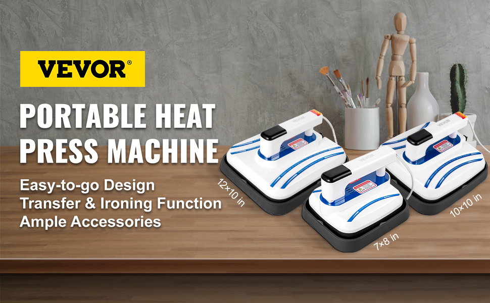 Portable Mini Heat Press Machine T-Shirt Printing Easy Press Iron
