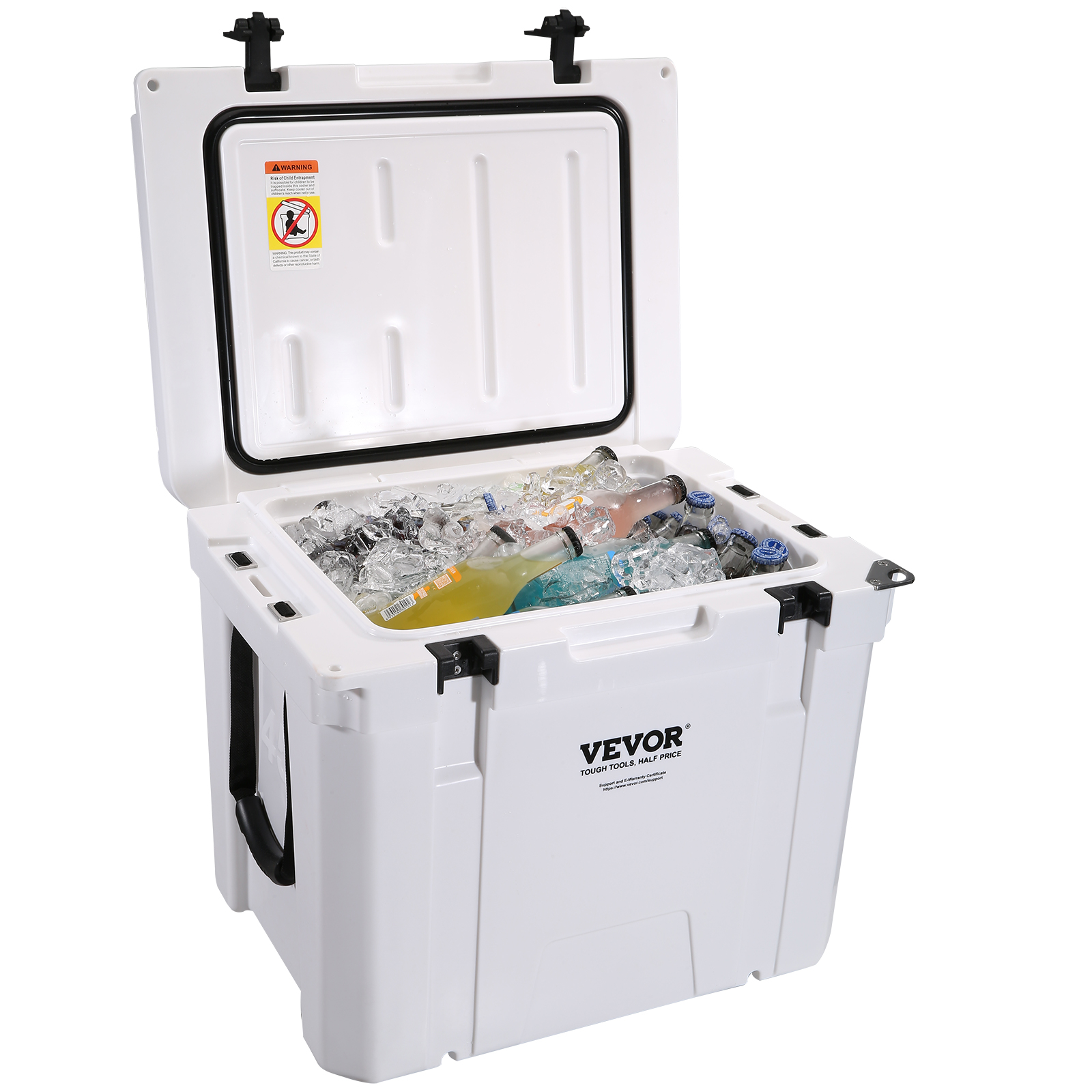 VEVOR Frigo Isotermica Rigido Portatile 640 x 465 x 475 mm Capienza 65  Lattine ca. per Attivita allAperto Campeggio Picnic Festa, Frigo Portatile da  Campeggio Viaggio per Bibite Bevande Alimenti BBQ