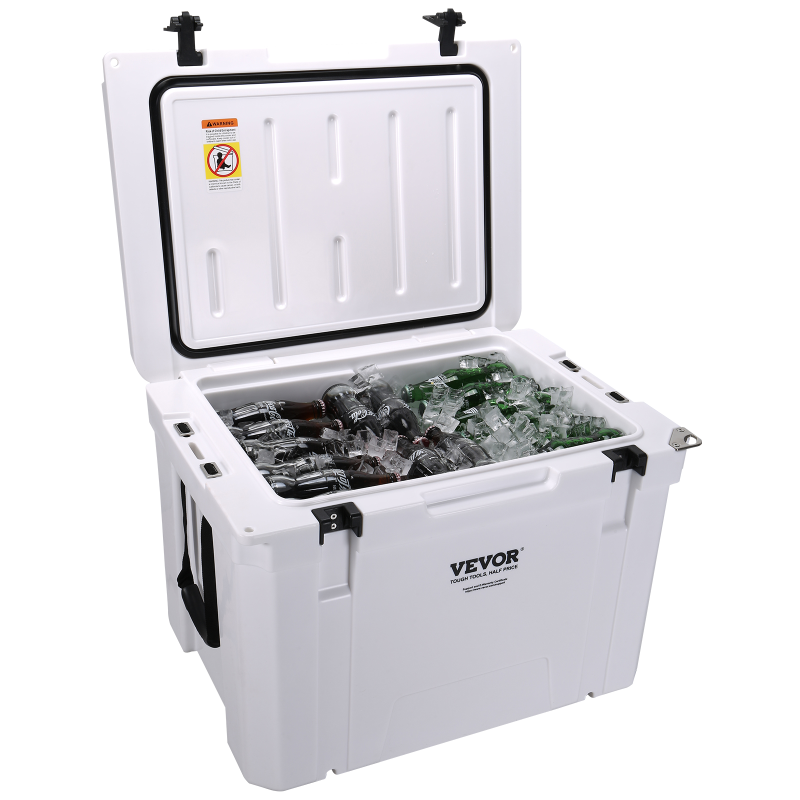 VEVOR Hard Cooler Insulated Portable Cooler 25/33/45/52/65 QT Capacity Ice Chest - Picture 59 of 74