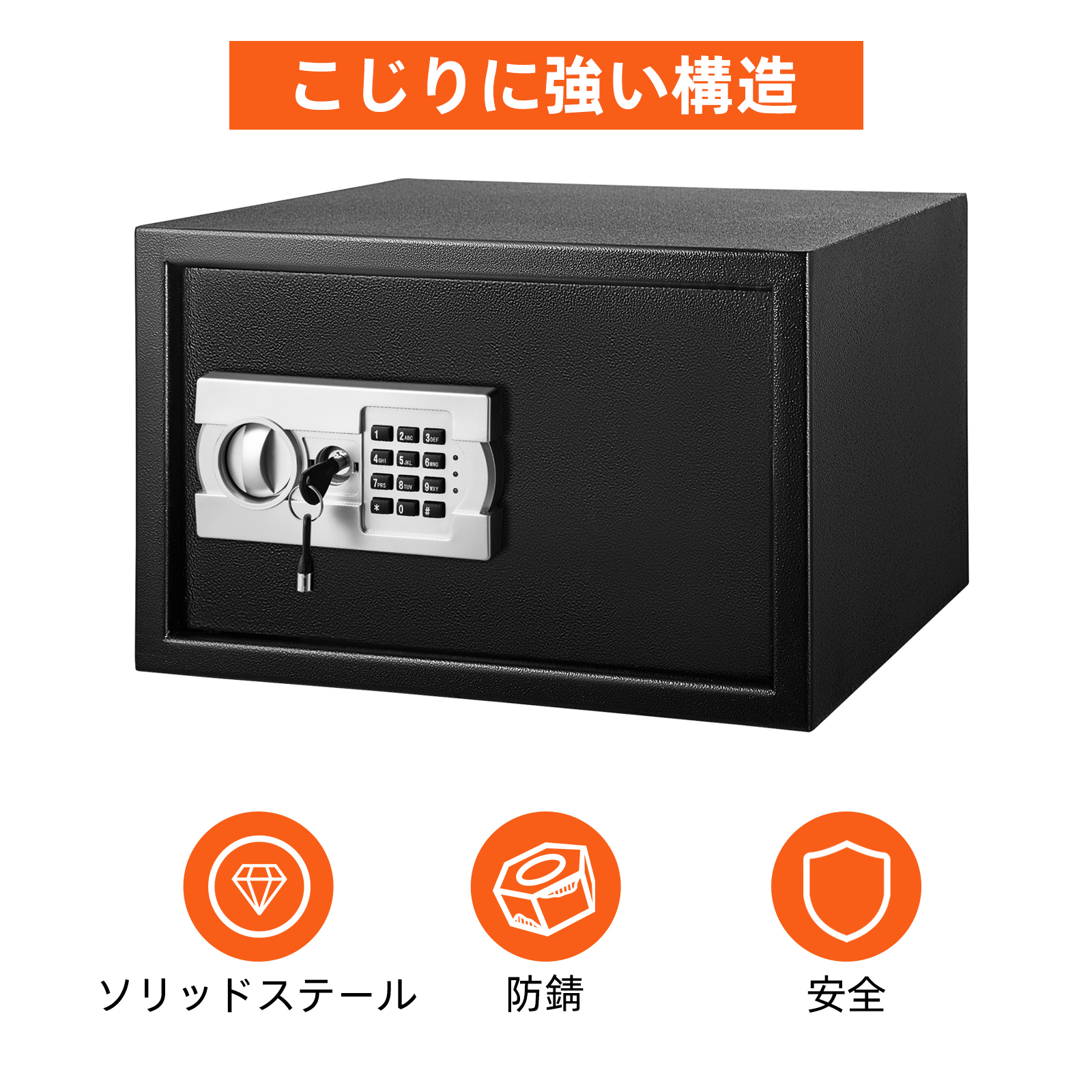Caja fuerte con teclado electrónico digital de seguridad mini cajas fuertes  con caja fuerte gris y caja de seguridad para oficina en casa, viajes