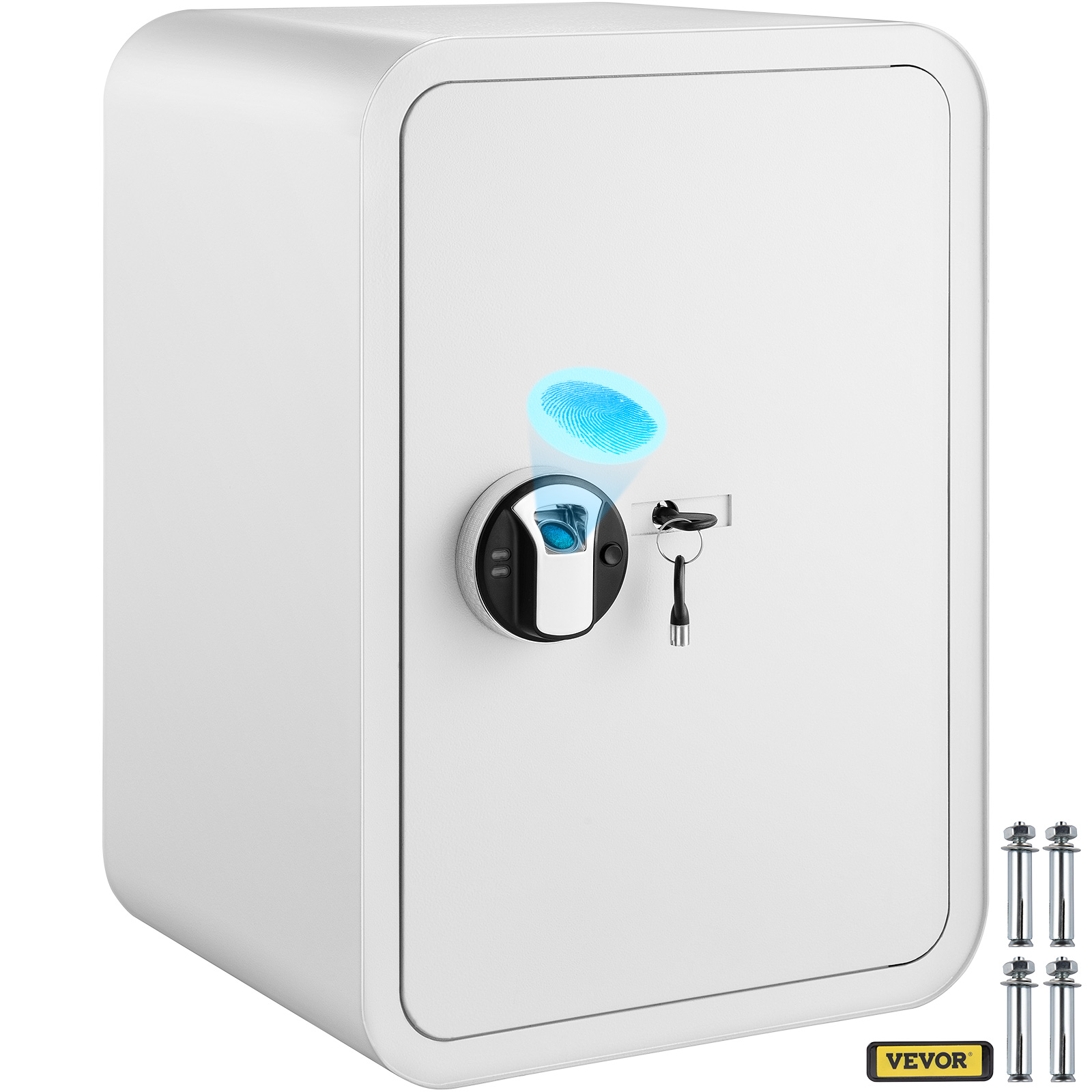 Safe Box,2 Lock Systems,Wall Mounted Design
