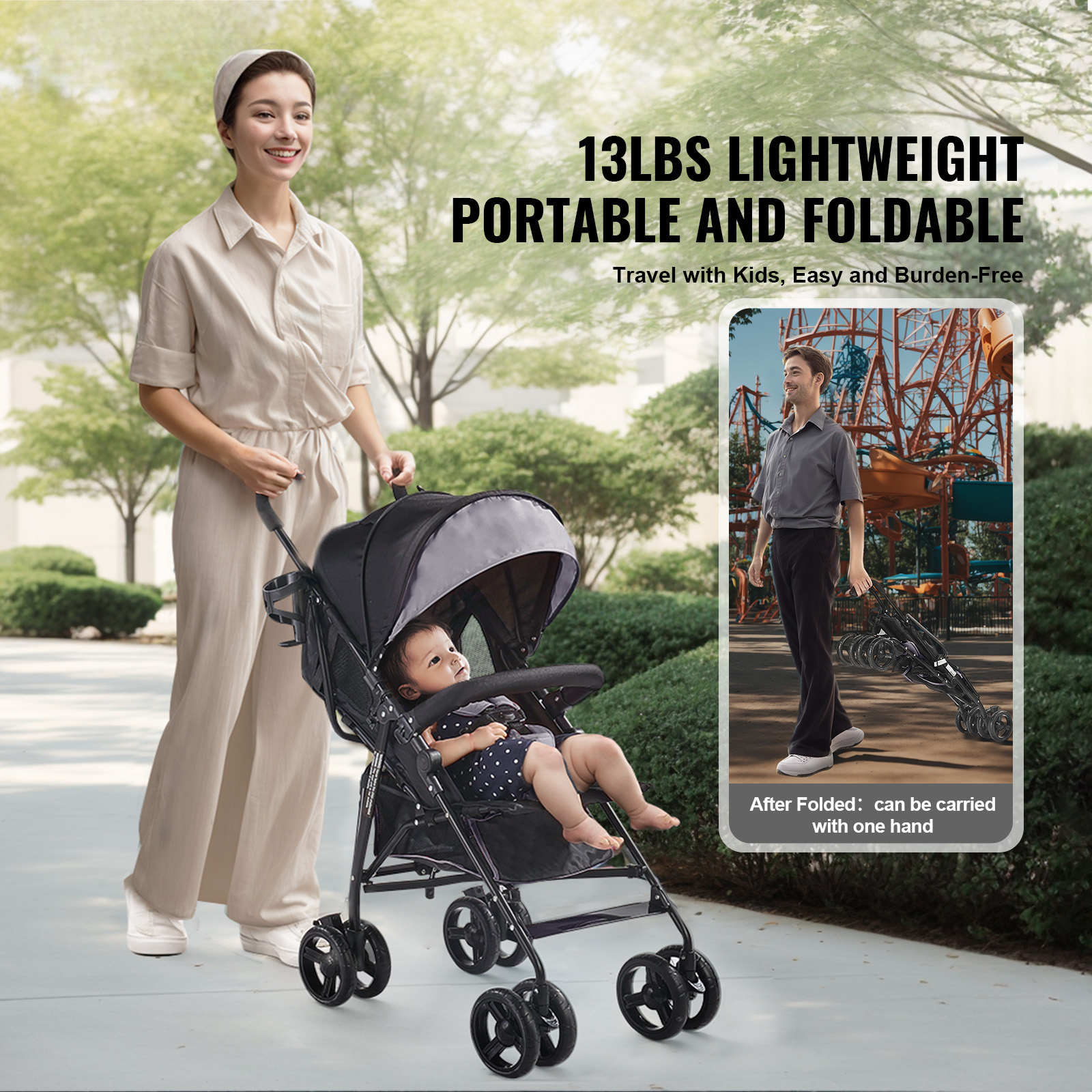 Lightweight Baby stroller Umbrella Compact Travel Stroller for Child/Toddler - Picture 59 of 68