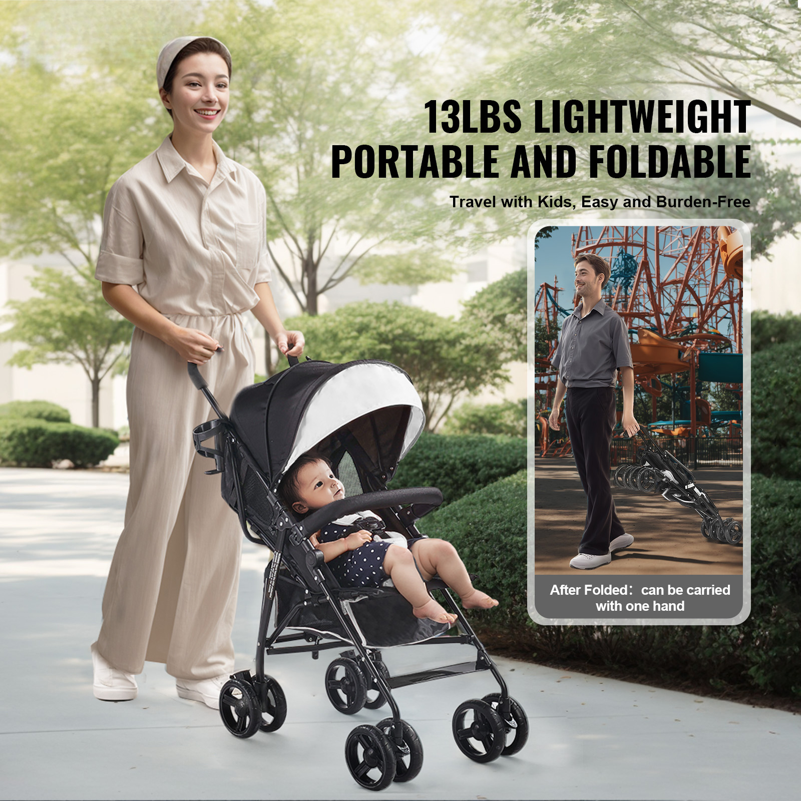 Lightweight Baby stroller Umbrella Compact Travel Stroller for Child/Toddler - Picture 37 of 68