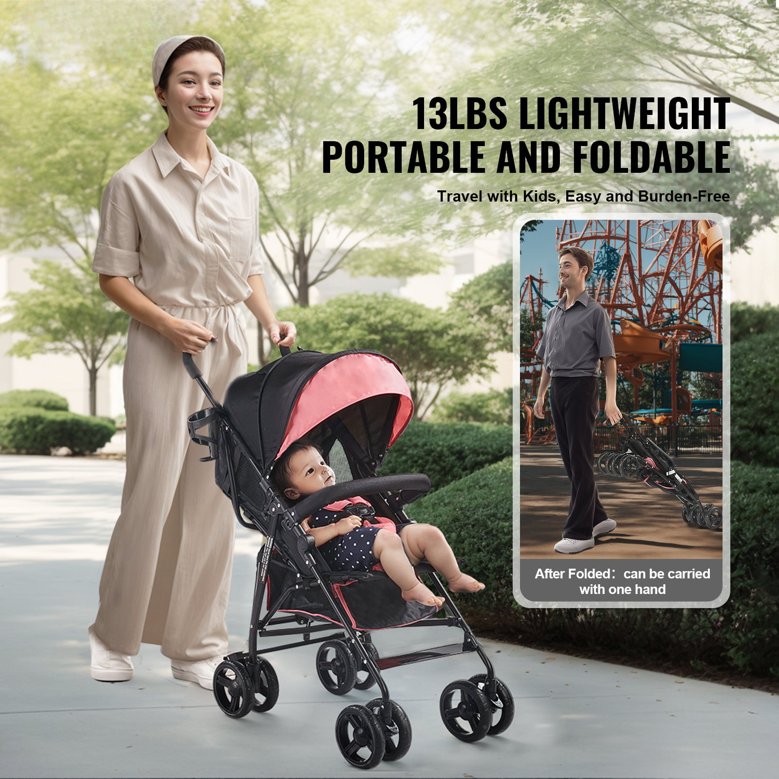 Lightweight Baby stroller Umbrella Compact Travel Stroller for Child/Toddler - Picture 4 of 68