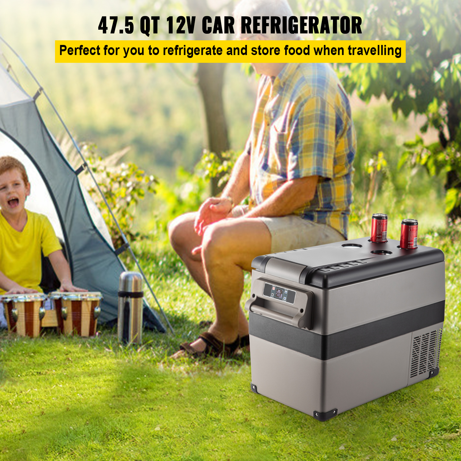 VEVOR Car Refrigerator 9-58Qt Portable Fridge Compact Freezer Camping Outdoor