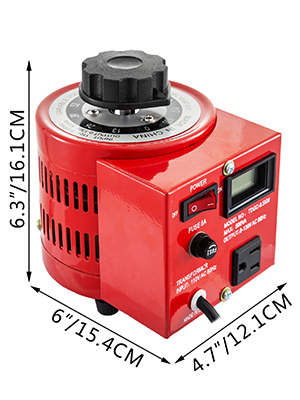 VEVOR 500VA Variable Transformer 110V 60Hz Input Voltage Digital Display 0-130V Output Automatic Voltage Regulator for US Plug…