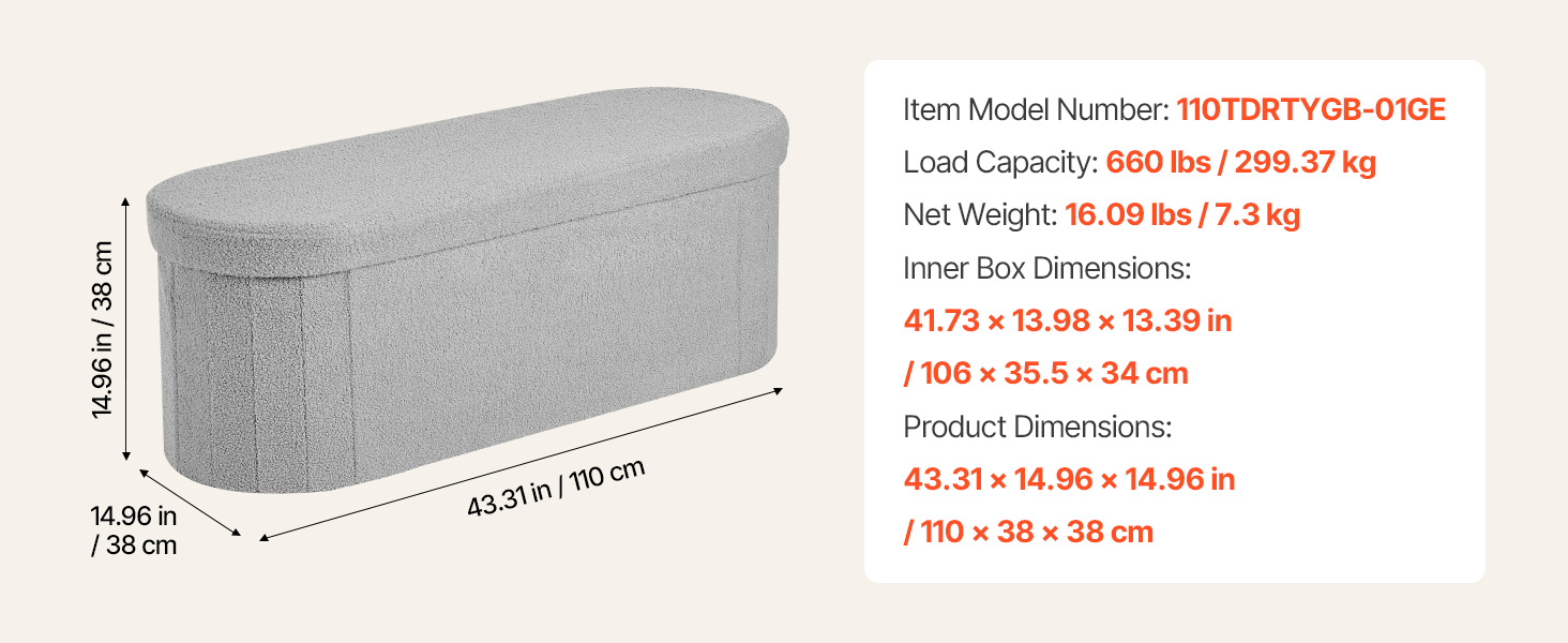 gray ottoman bench option
