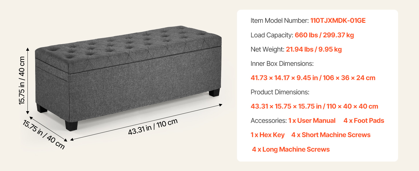 square gray ottoman bench type2