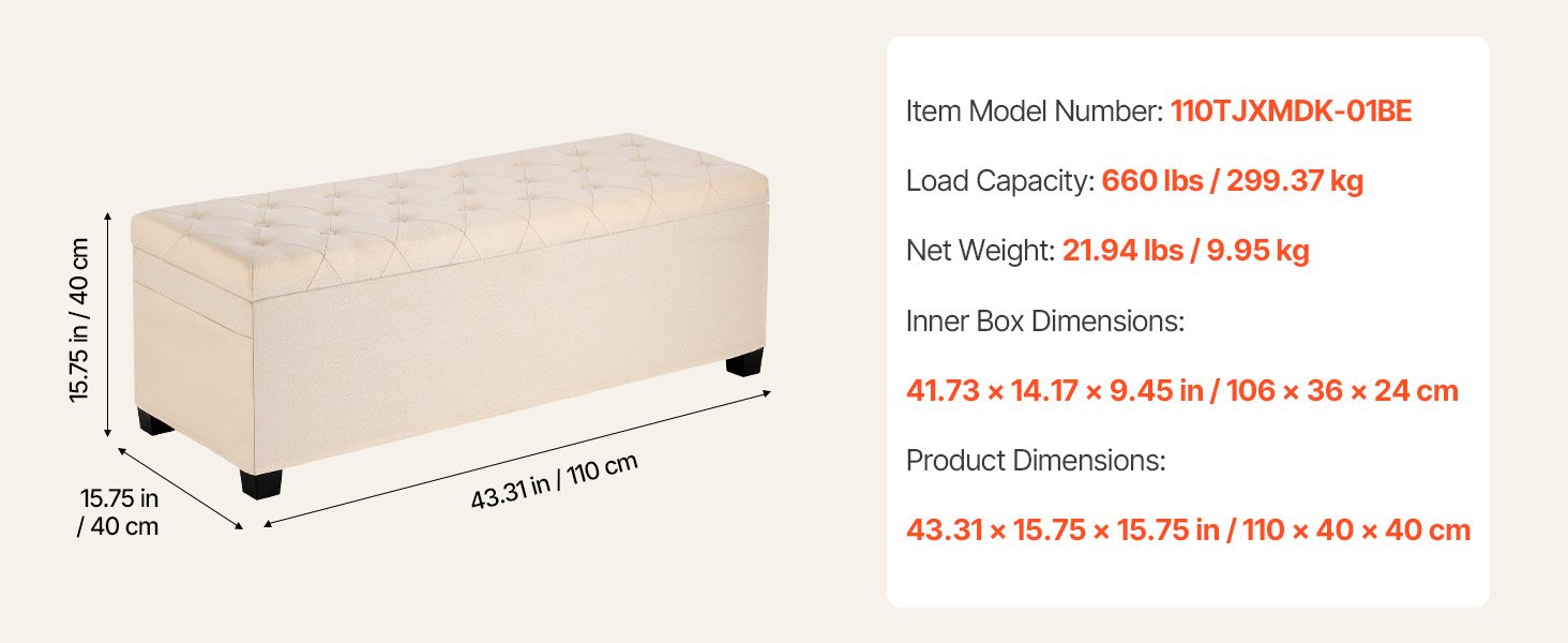 square beige ottoman alternative