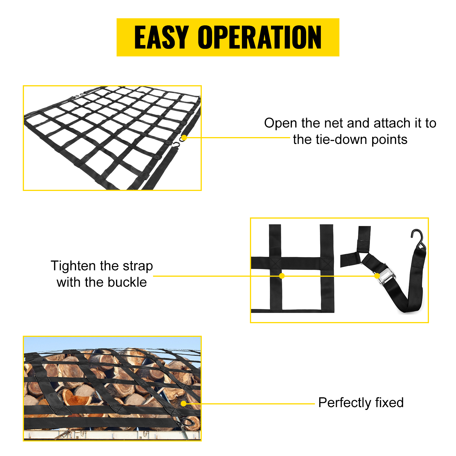 Youlvy Cargo Net For Pickup Truck Bed, Cargo Net For Truck