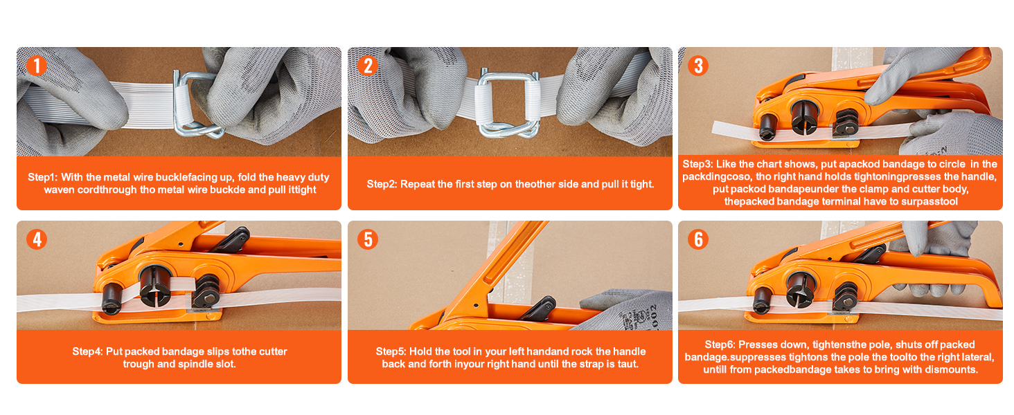 VEVOR Banding Strapping Kit with Strapping Tensioner Tool, 328 ft