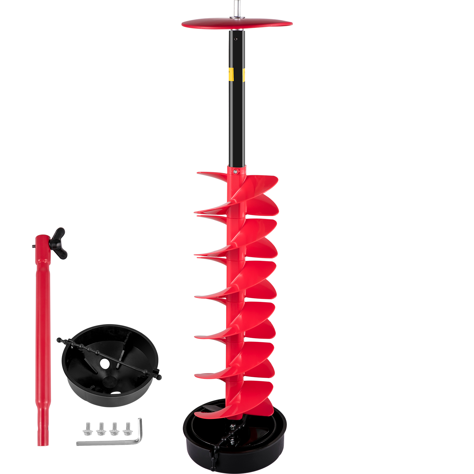 VEVOR Ice Drill Auger Nylon Ice Auger Bit 8''x41'' Drill Adapter Ice  Fishing Red