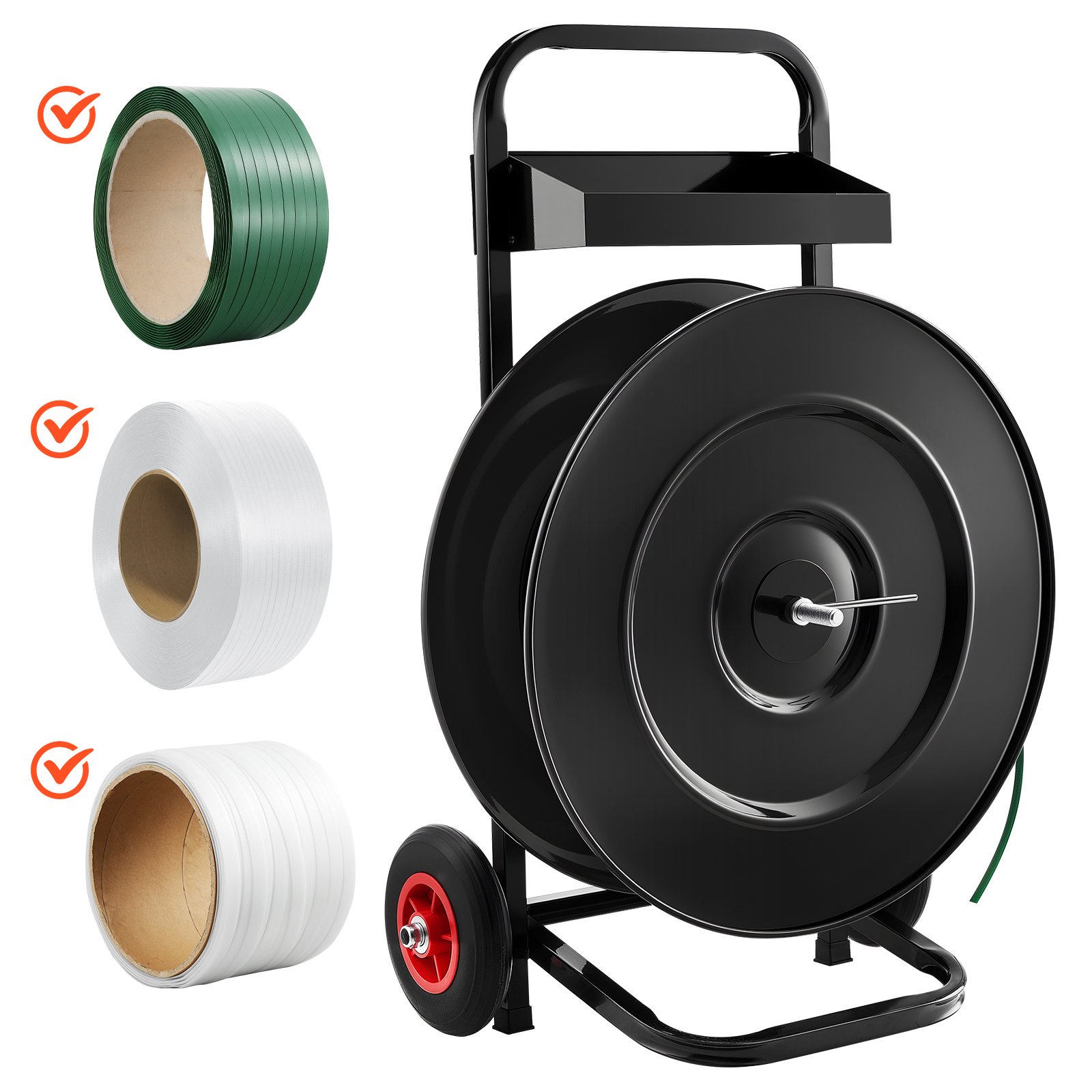 Uimoso Strapping Cart with Coil for PET, PP, Polyester, and Steel Straps