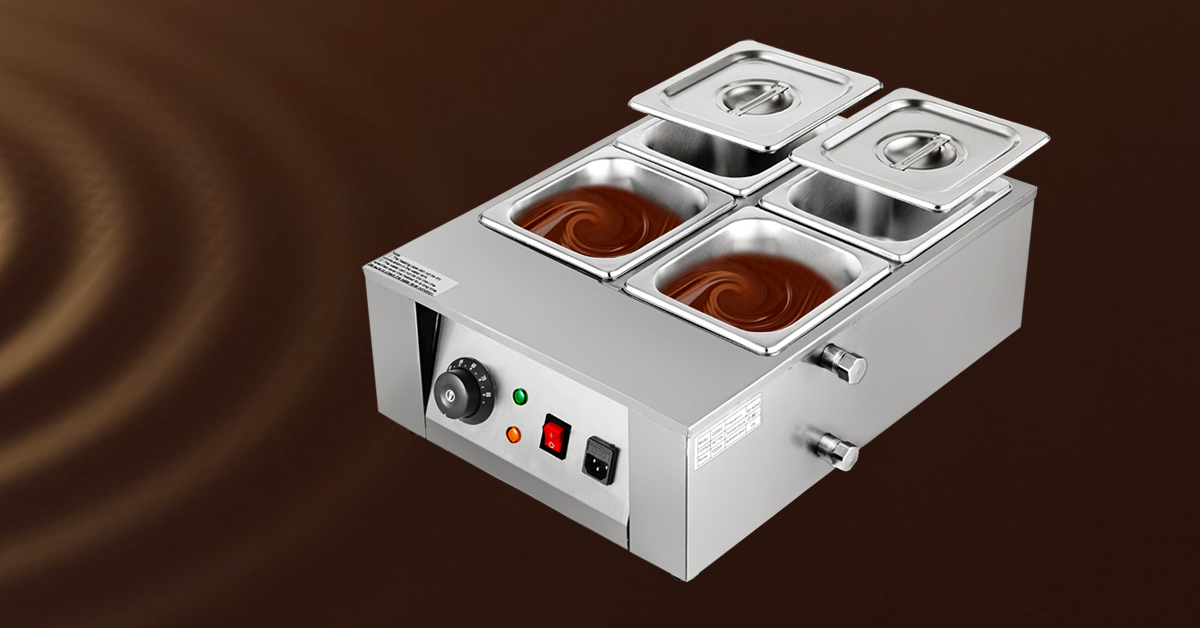 Chocolate Melting Pot Chocolate Warmer 3 Tanks Chocolate Tempering Machine  Donut