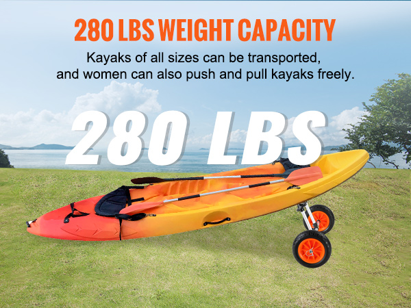 Carro de Transporte para todo tipo de kayaks hasta 60Kg. Env. 24H