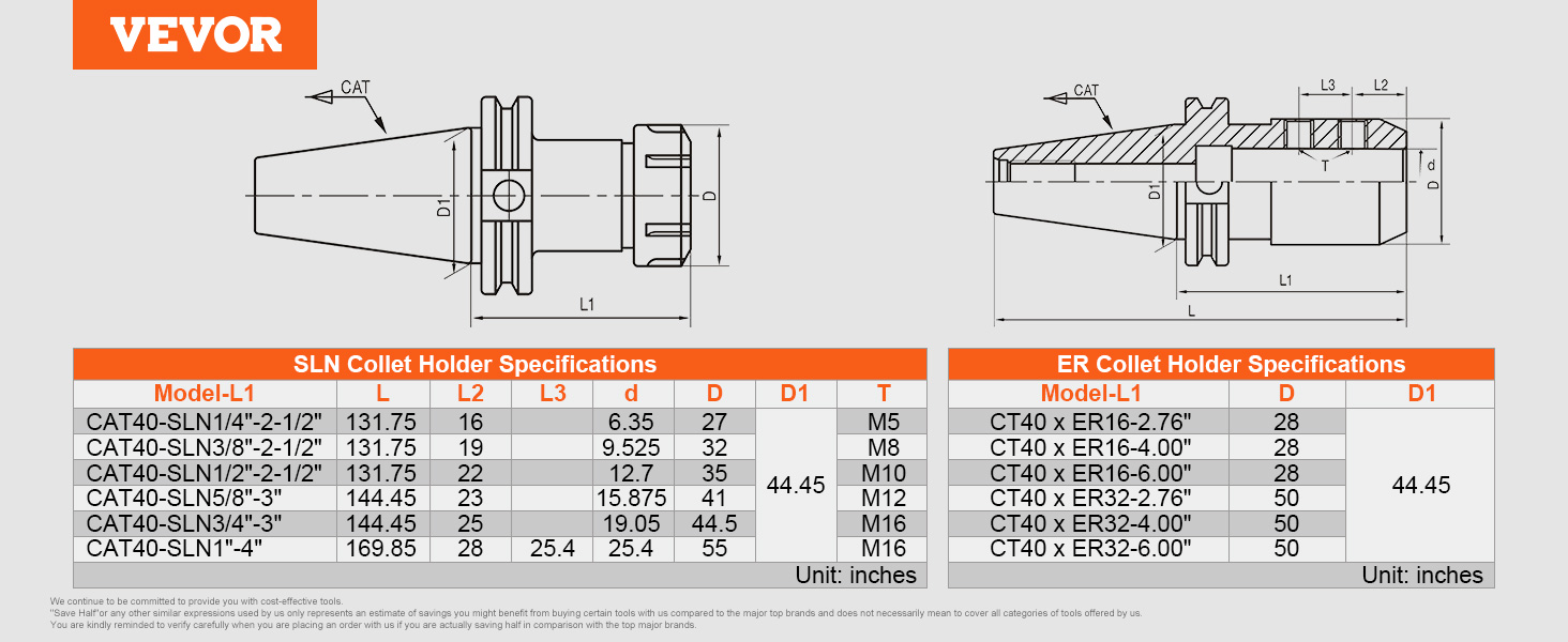 Collet Set,CAT40,Tool Holder