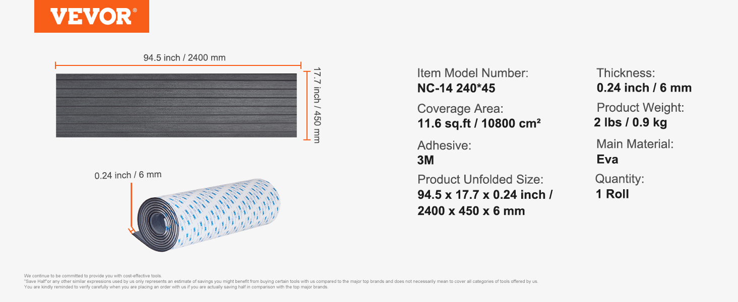 Boat Flooring, EVA Foam, Self-Adhesive