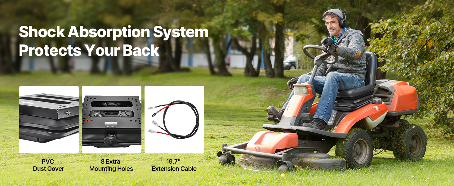VEVOR Universal Seat Suspension Kit without Slider Track Fits Lawn