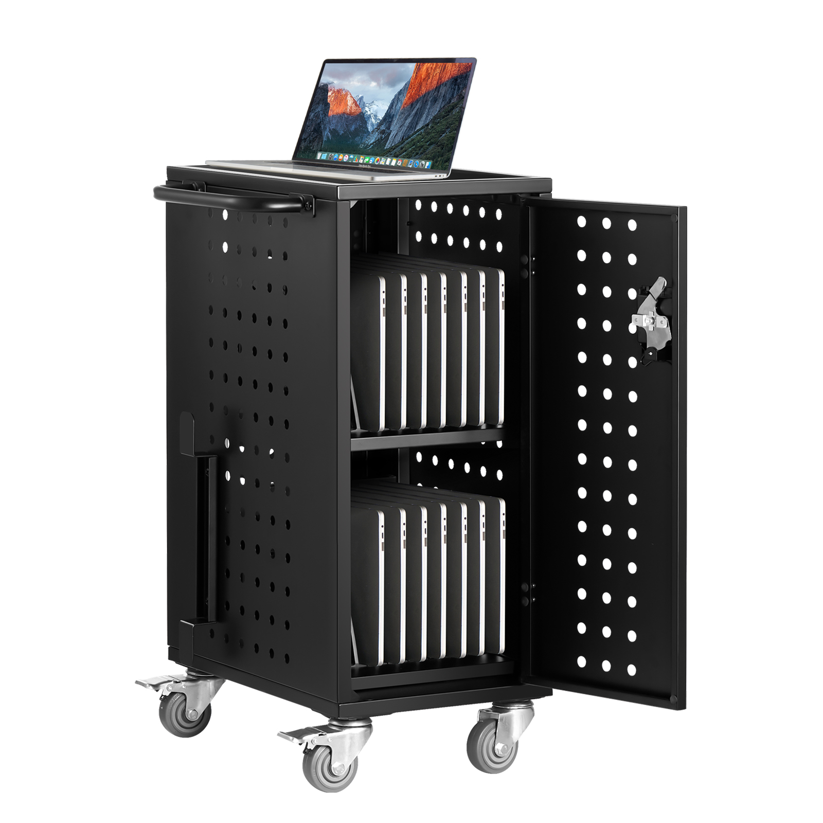 Charging Cart Mobile Locking/Open Charging Cart 16-36 Devices for Laptop&Tablet - Picture 3 of 74