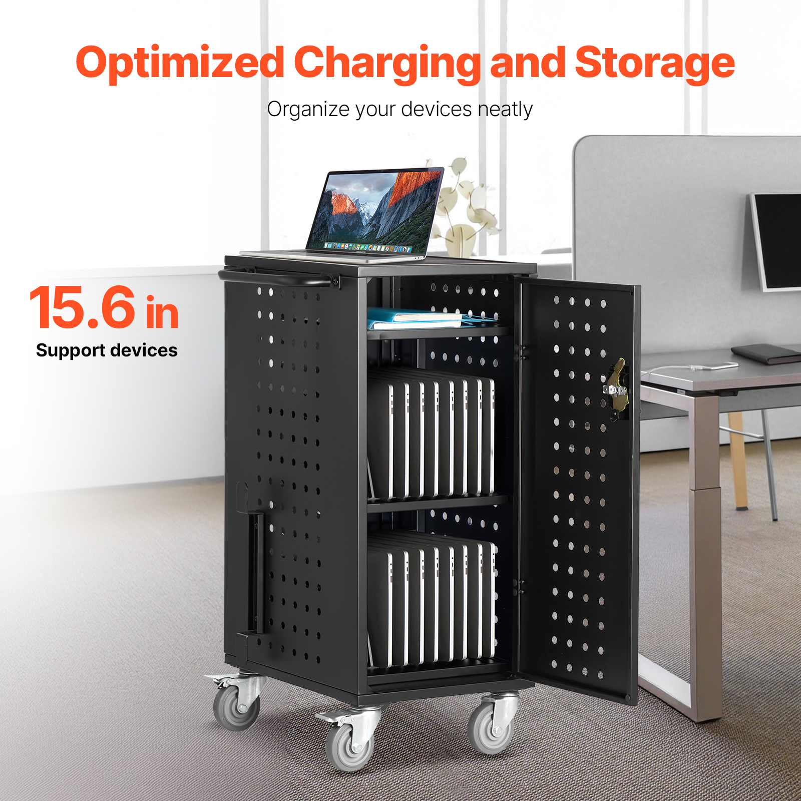 Charging Cart Mobile Locking/Open Charging Cart 16-36 Devices for Laptop&Tablet - Picture 16 of 74