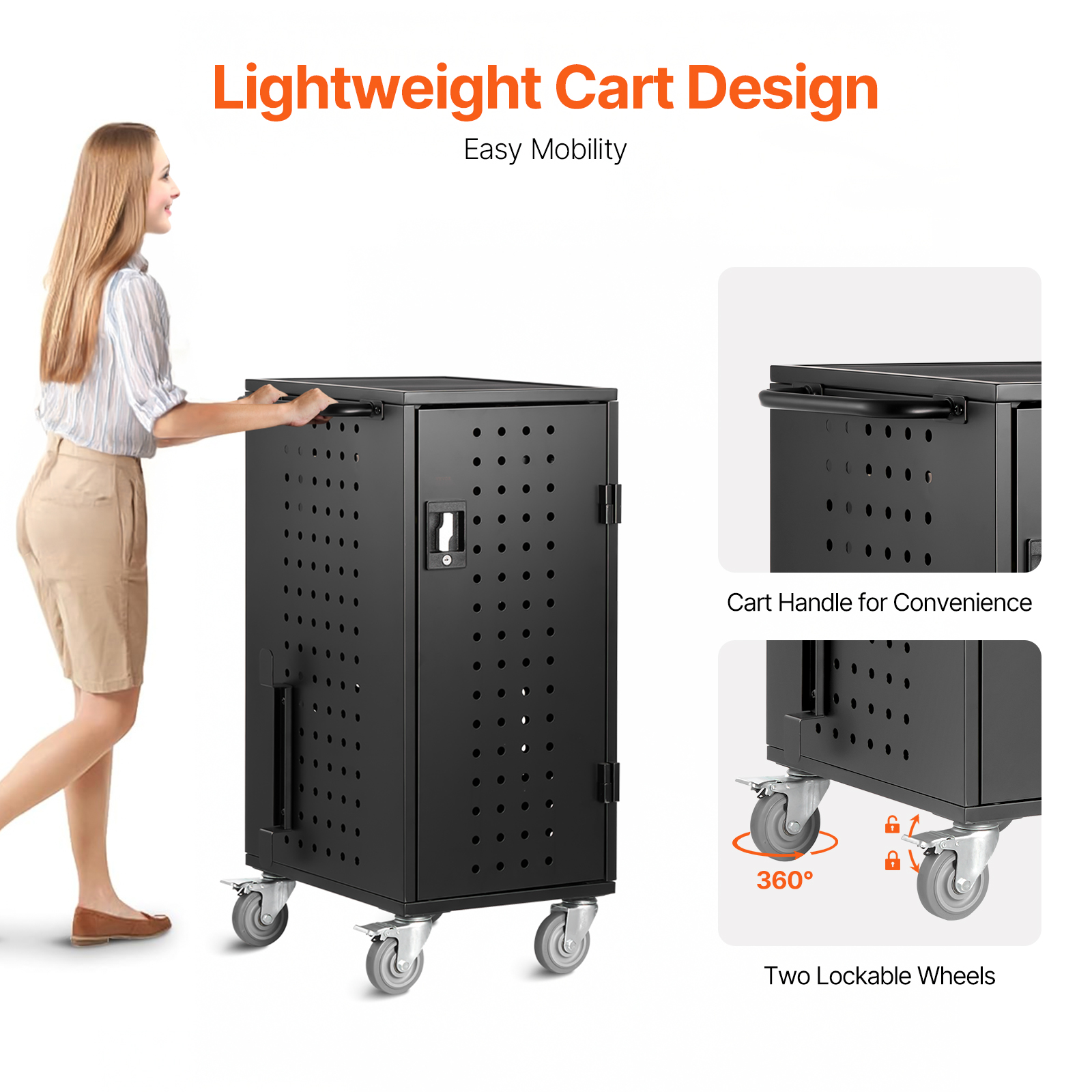 Charging Cart Mobile Locking/Open Charging Cart 16-36 Devices for Laptop&Tablet - Picture 19 of 74