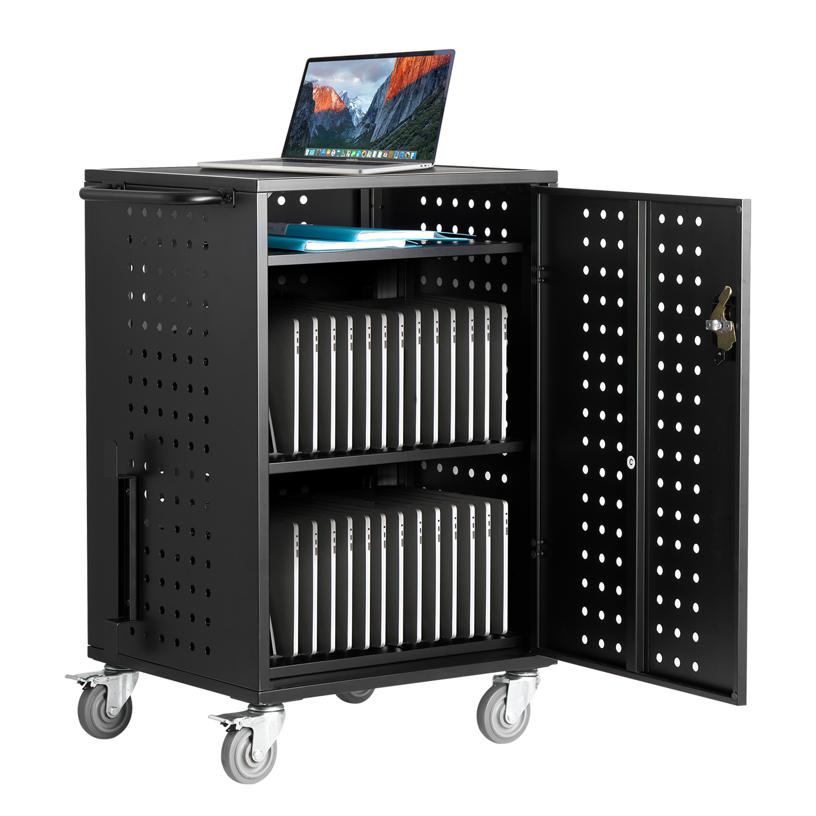 Charging Cart Mobile Locking/Open Charging Cart 16-36 Devices for Laptop&Tablet - Picture 39 of 74