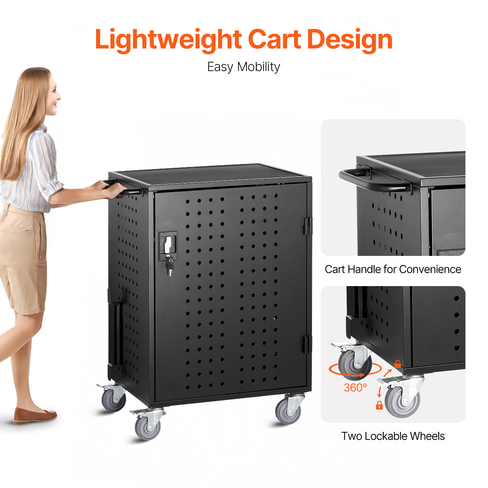 Charging Cart Mobile Locking/Open Charging Cart 16-36 Devices for Laptop&Tablet - Picture 55 of 74