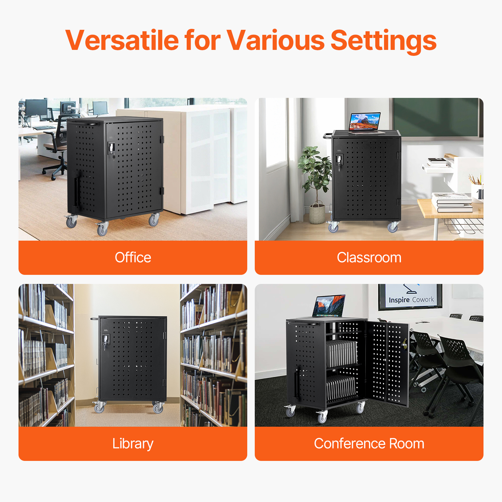 Charging Cart Mobile Locking/Open Charging Cart 16-36 Devices for Laptop&Tablet - Picture 56 of 74
