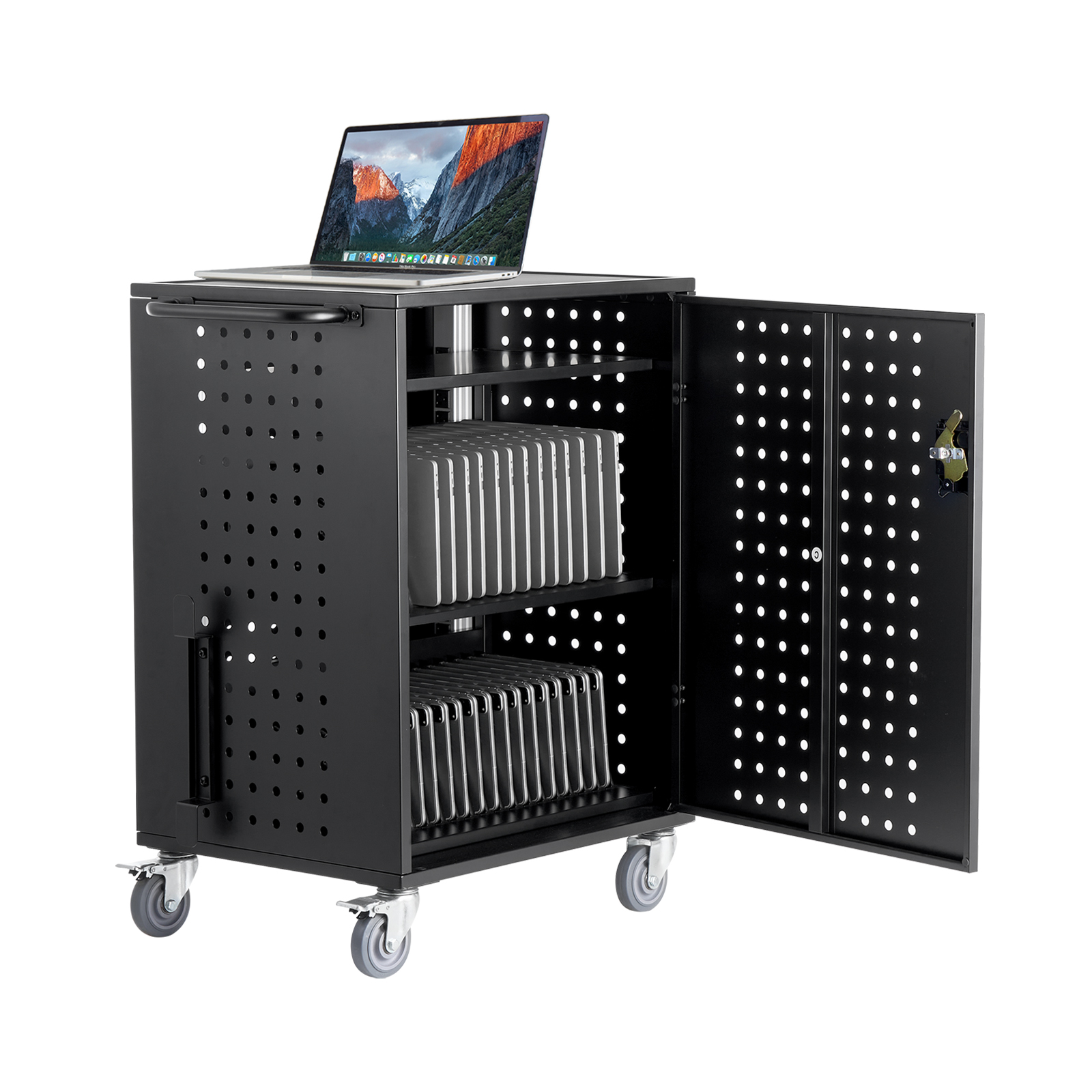 Charging Cart Mobile Locking/Open Charging Cart 16-36 Devices for Laptop&Tablet - Picture 51 of 74