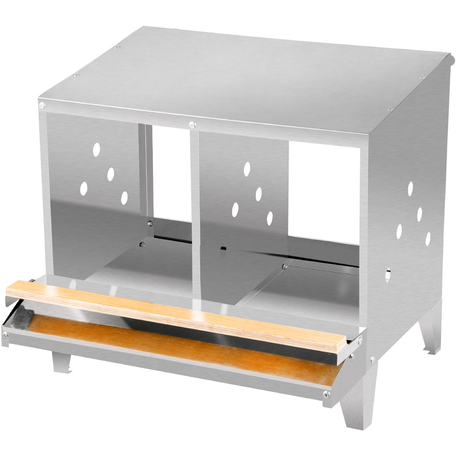 VEVOR Chicken Nesting Boxes Roll Away Eggs Poultry Nest 2 holes with