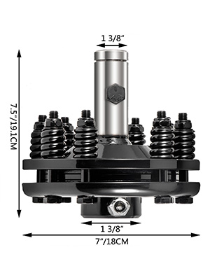 VEVOR Slip Clutch, 1 3/8" PTO Slip Clutch, Smooth Round Ends PTO Friction Clutch, Carburized Steel Tractor Slip Clutch, Adjustable Rotary Cutter Slip Clutch, Black Brush Hog Slip Clutch for PTO Shaft