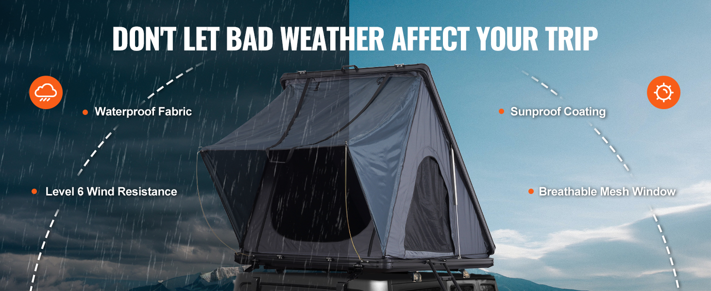Dachzelt Hartschale 2‑3 Personen Wasserdicht Jeep SUV Truck Leiter Rooftop Tent A100 2.2w
