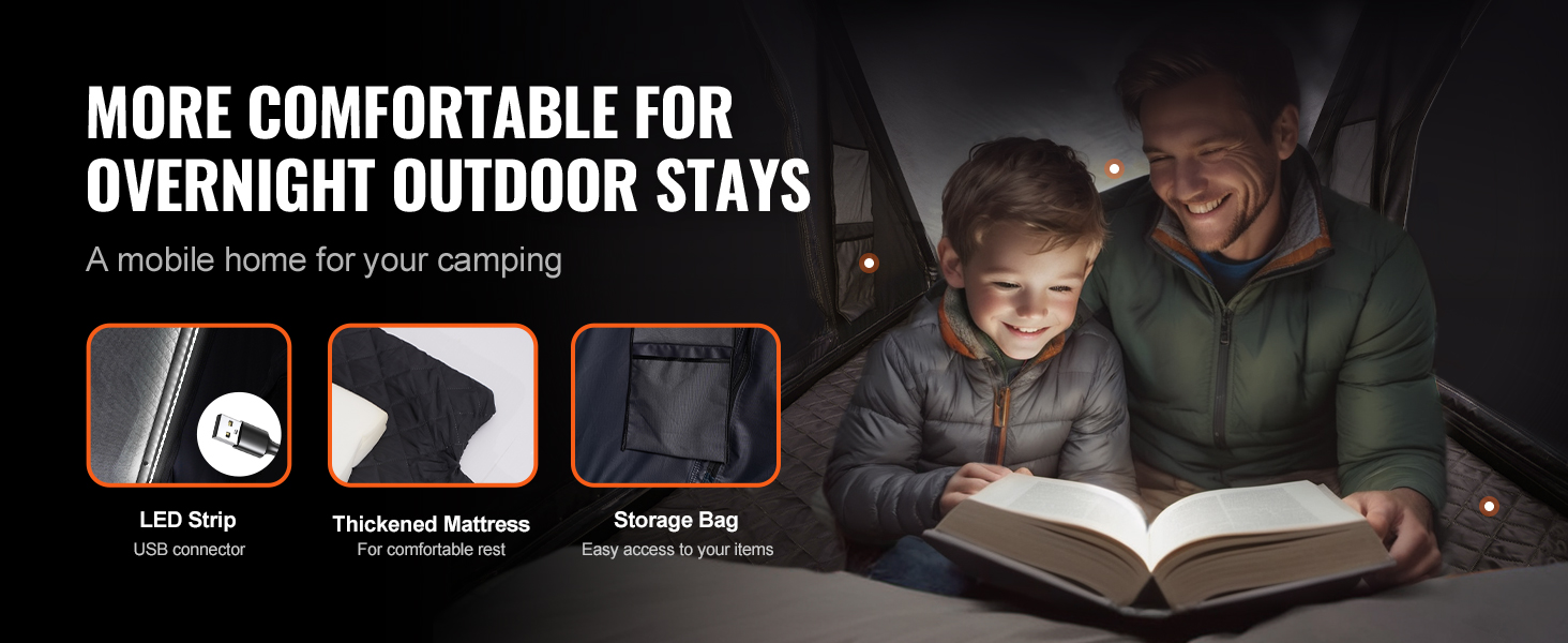 Dachzelt Hartschale 2‑3 Personen Wasserdicht Jeep SUV Truck Leiter Rooftop Tent A100 2.3w