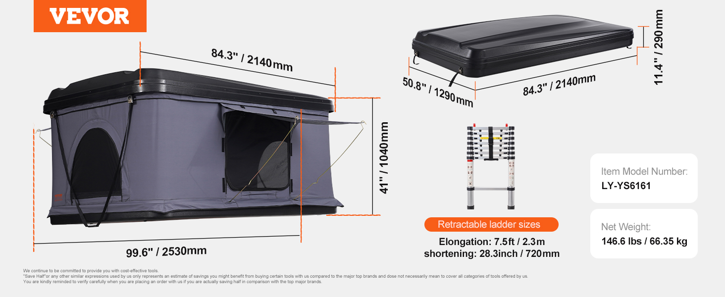 Hard shell rooftop tent,2-3 person,waterproof