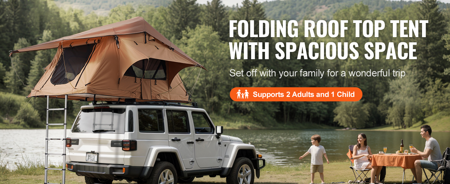 Dachzelt Hartschale 2‑3 Personen Wasserdicht Jeep SUV Truck Klappbar Rooftop Tent A100 1.4w