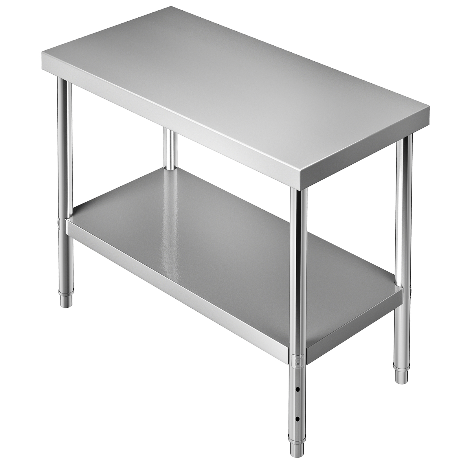 work table, 24 x 18 x 34 in, stainless steel