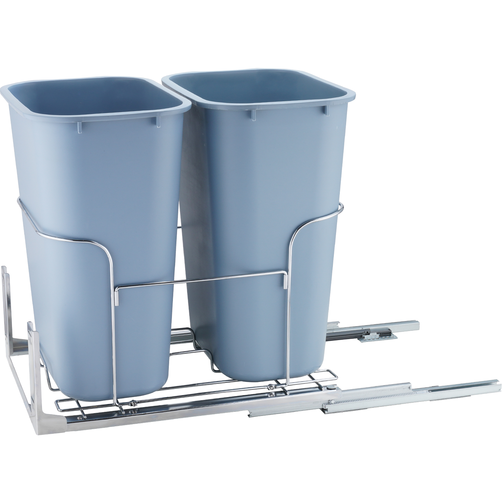 Double/Single Pullout Waste Container Kitchen Trash Can 70L/35L/29L Grey - Picture 11 of 62