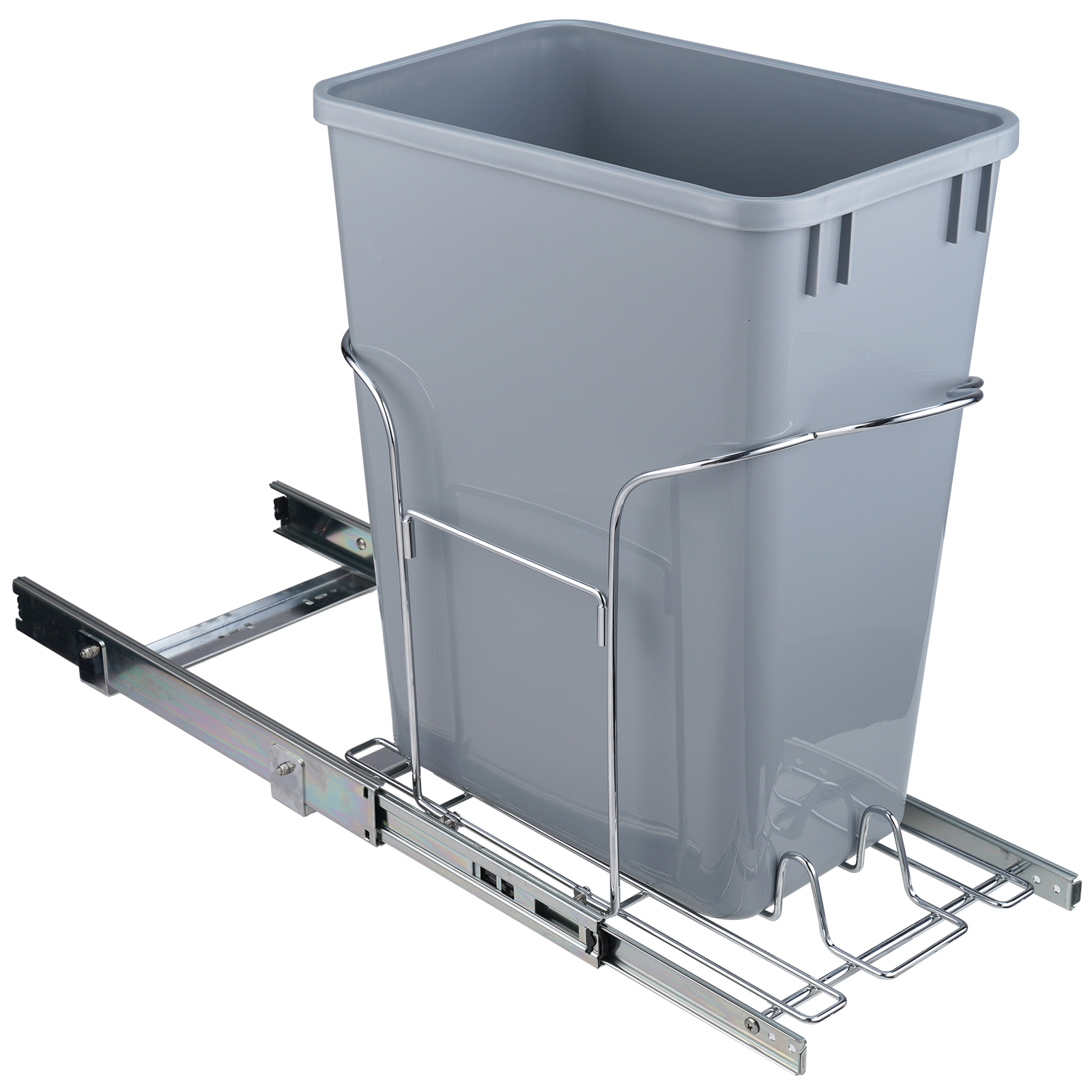 Double/Single Pullout Waste Container Kitchen Trash Can 70L/35L/29L Grey - Picture 35 of 62