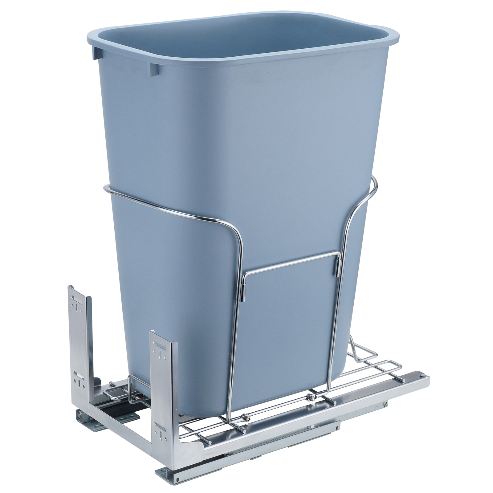 Double/Single Pullout Waste Container Kitchen Trash Can 70L/35L/29L Grey - Picture 49 of 62