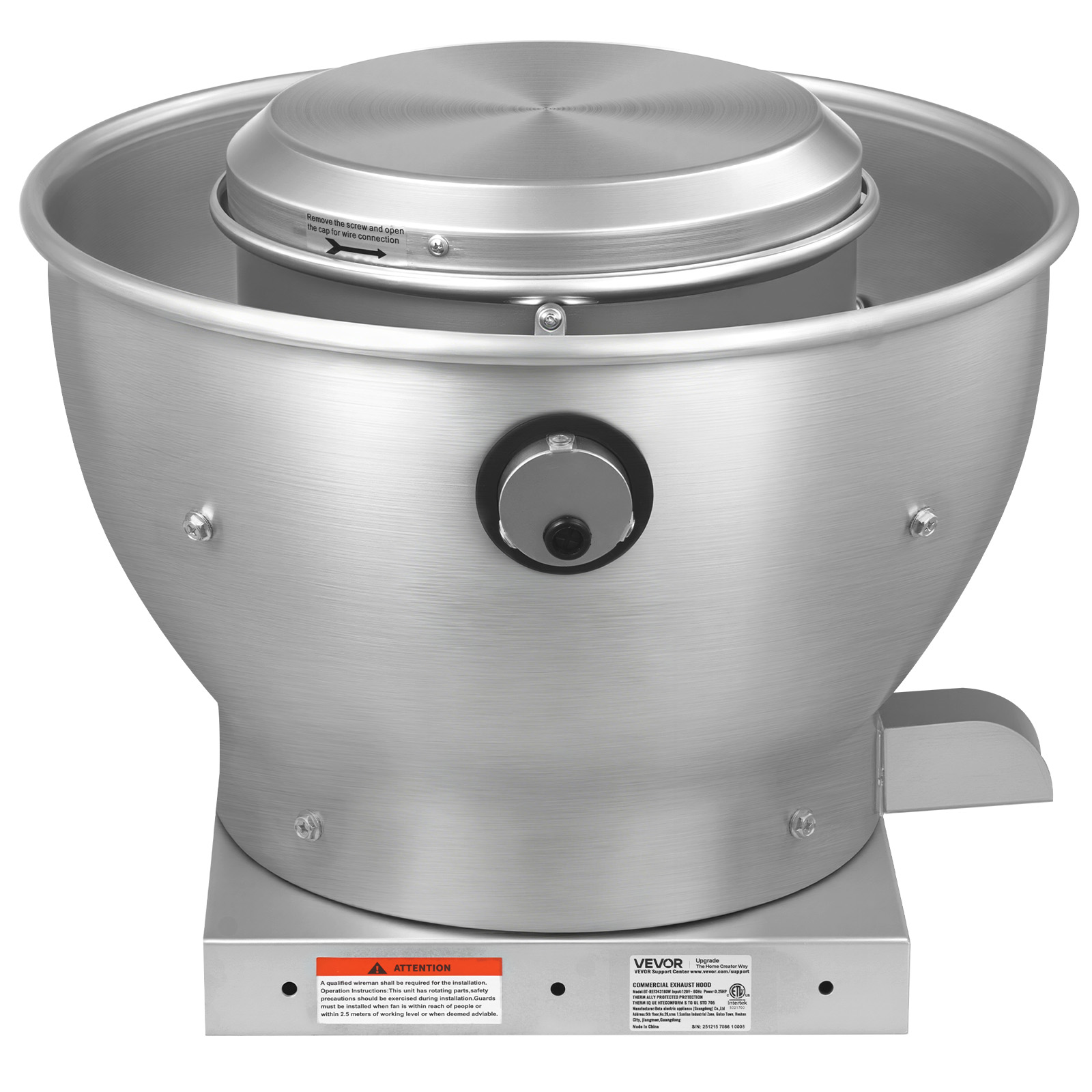 Uimoso Commercial Kitchen Exhaust Fan 612-2109 CFM with 0.25-0.75 HP Motor