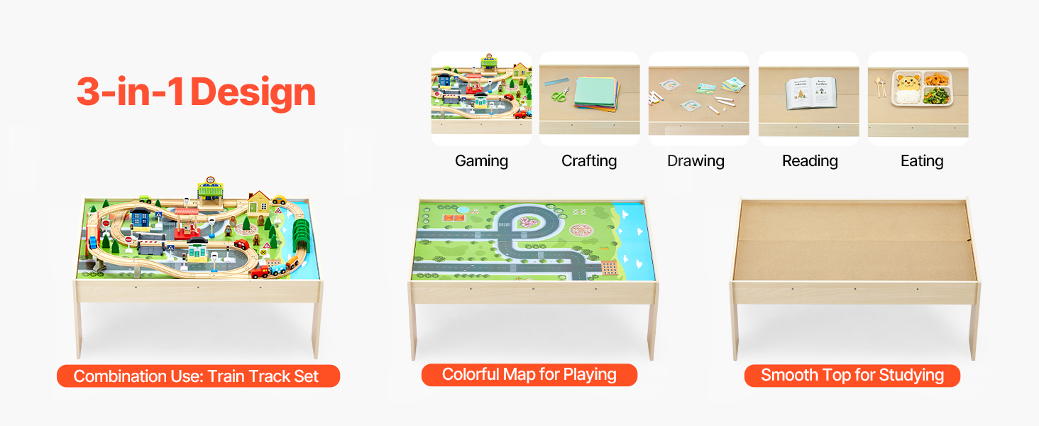 double sided table surface