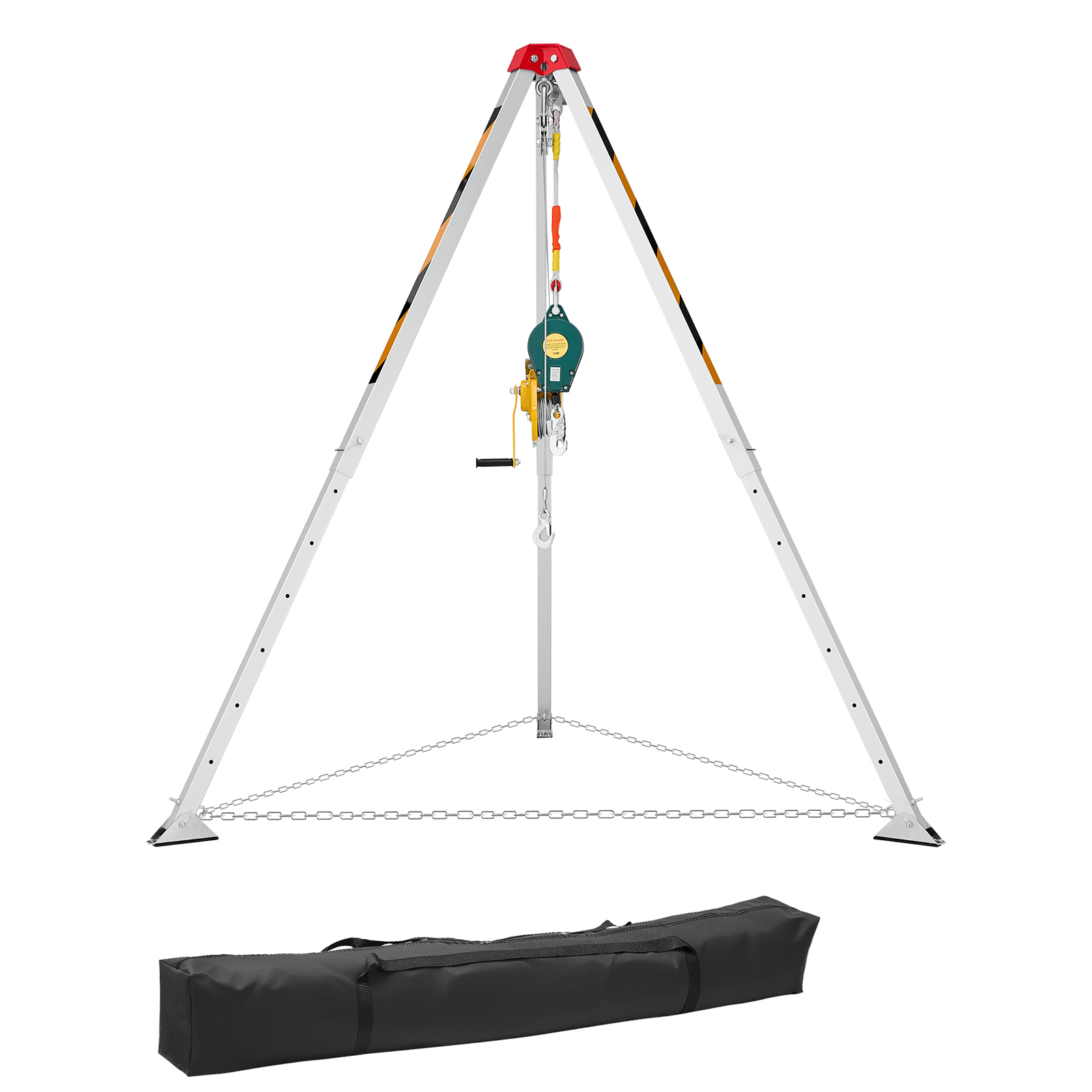Uimoso Confined Space Tripod Kit w/Winch, Cable Options 1200lbs/1800lbs/2600lbs