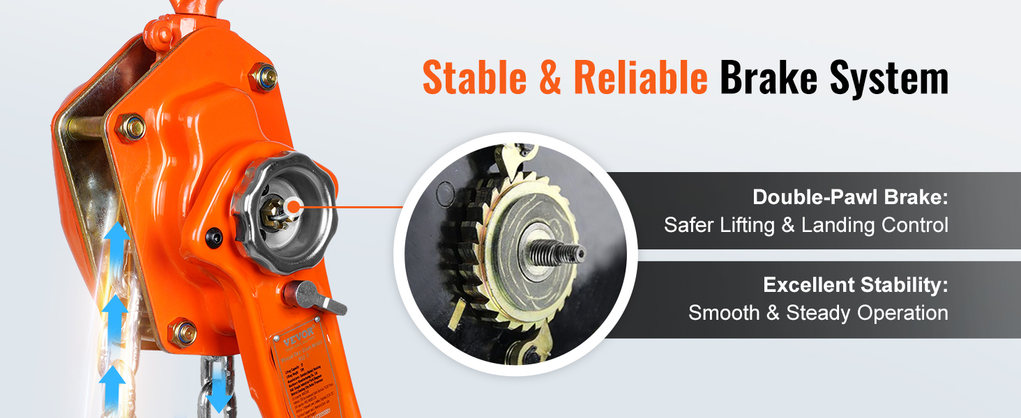 Palonnier De Levage 3 Tonnes (6000 Lb) à Cliquet - Avec Bouchon De Protection, Pour Travaux Lourds