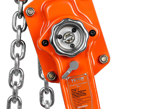 6 Ton G80 Lever Block Chain Hoist – 20ft Lift, 13200lb Capacity, Ratchet Hoist