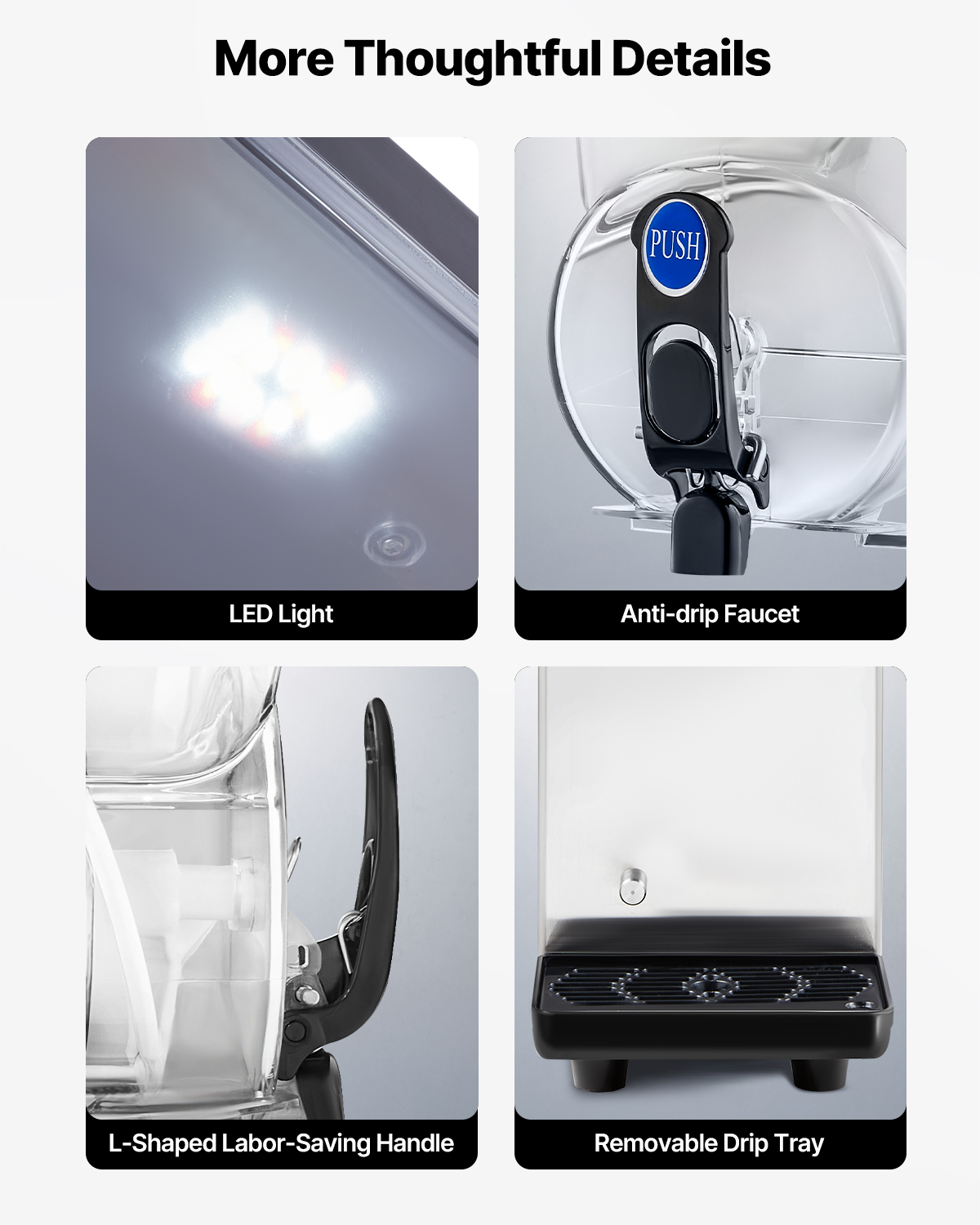 VEVOR Commercial Slush Machine 15L/30L/45L Margarita Smoothie Frozen Drink Maker